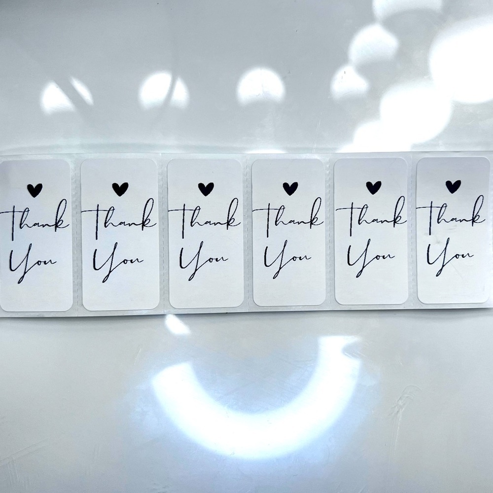 Pack of 100 stickers | Thank You roll for Poshmark |  Shipping Supplies​ new - Picture 2 of 2